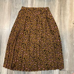 JCrew High-Waisted Pleated Skirt